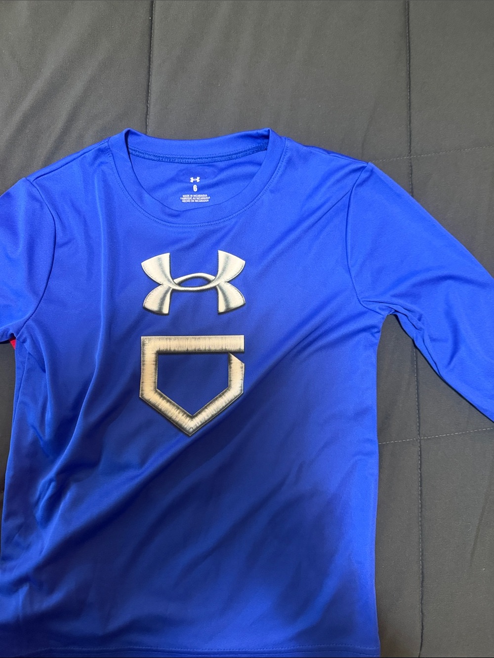 Under Armour Red & Blue Long Sleeve Active Tees - Boys - Picture 7 of 9